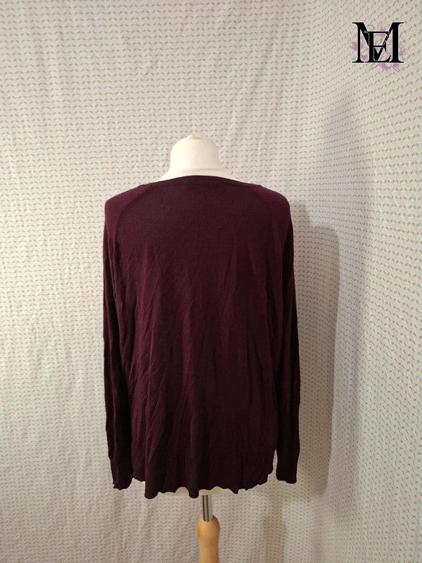 Pull léger violet Zara Taille L