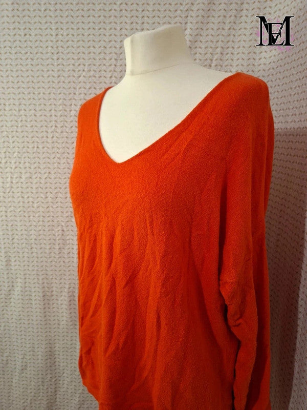 Pull Orange Mademoiselle-Élégance Taille L