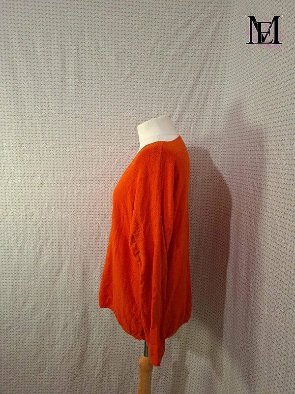 Pull Orange Mademoiselle-Élégance Taille L