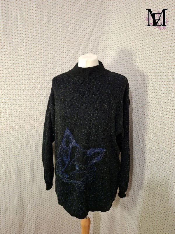 Pull noir Mademoiselle-Élégance Taille M