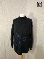 Pull noir Mademoiselle-Élégance Taille M