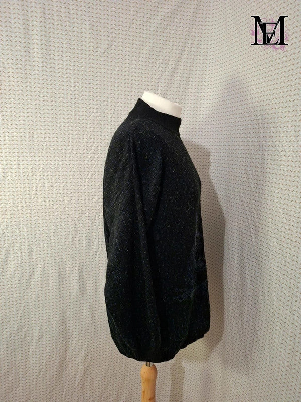 Pull noir Mademoiselle-Élégance Taille M