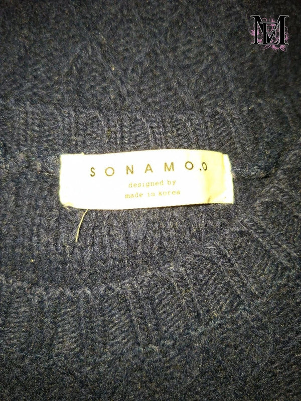 Robe pull bleu marine Koréenne Sonamo.o Taille M