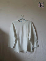 Pull blanc Décathlon