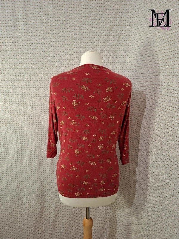 T-shirt rouge Mademoiselle-Élégance Taille S