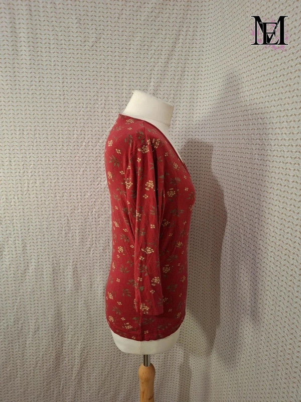 T-shirt rouge Mademoiselle-Élégance Taille S