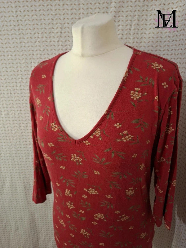 T-shirt rouge Mademoiselle-Élégance Taille S