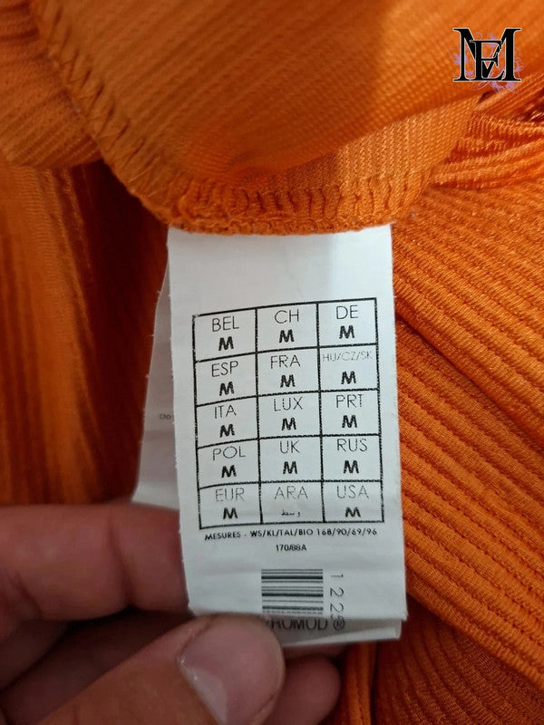 T-shirt orange Promod-Taille M - 38