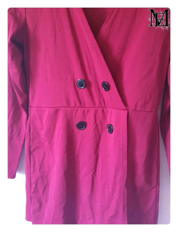 Combi short rouge Mademoiselle-Élégance - Taille L - 40
