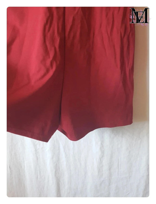 Combi short rouge Mademoiselle-Élégance - Taille L - 40