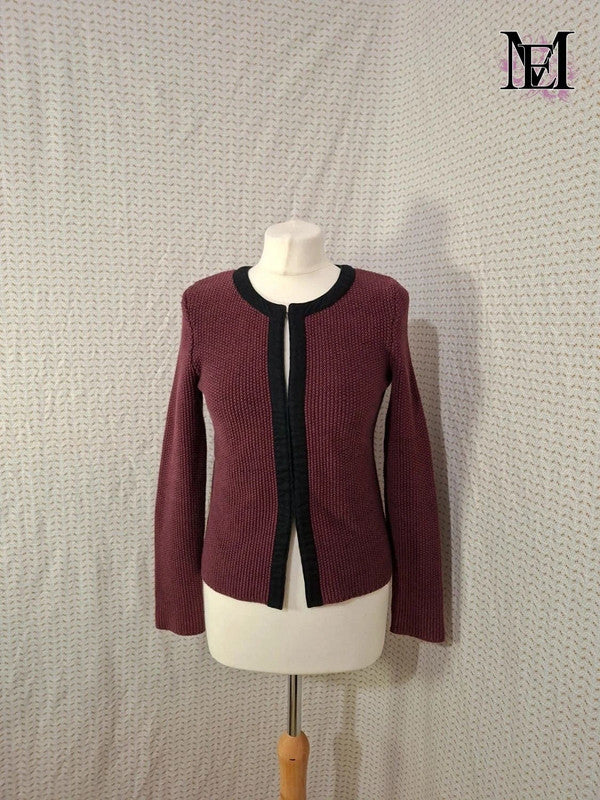 Gilet rouge Bordeaux Monoprix - Taille S - 36