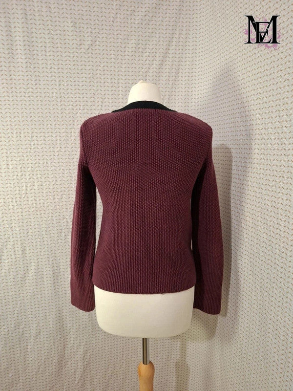 Gilet rouge Bordeaux Monoprix - Taille S - 36
