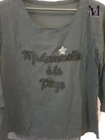 T-shirt manche long noir - Taille M - 38
