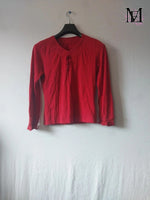 T-shirt rouge à manche longue New Man - Taille M -38