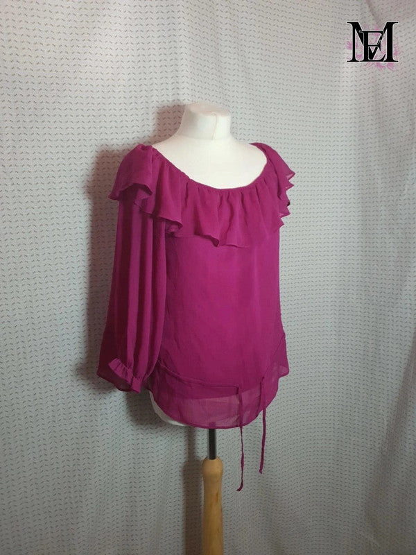 T-shirt violet à manche longue Grain de Malice - Taille L - 40