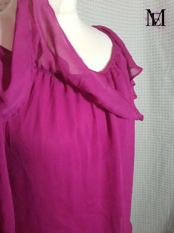 T-shirt violet à manche longue Grain de Malice - Taille L - 40