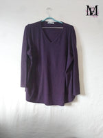 T-shirt manche longue violet - Taille XL - 42
