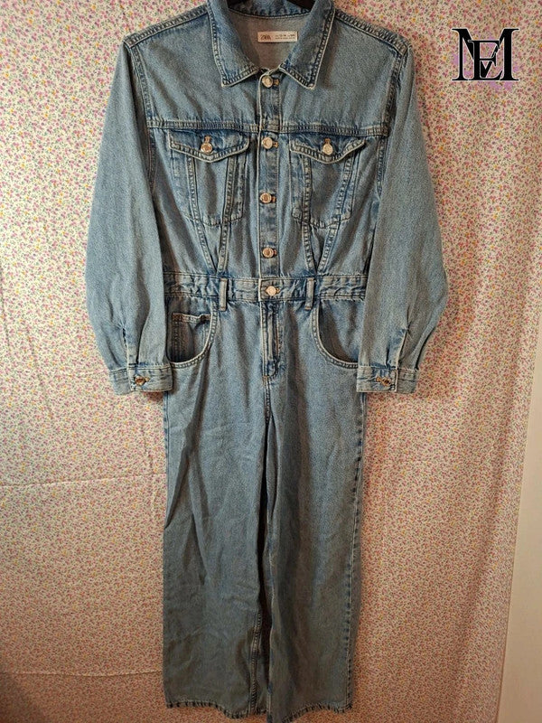 Combi en jeans Zara - Taille XS - 34