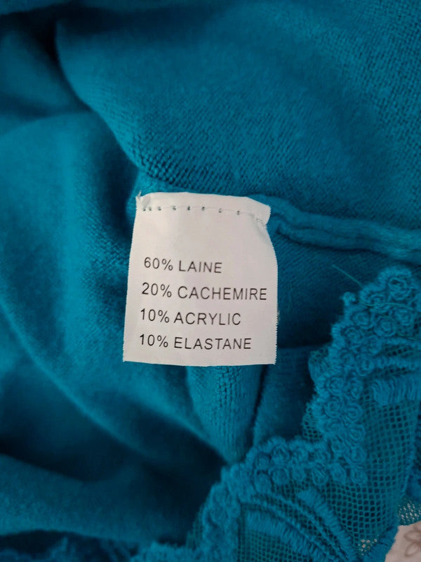 Pull turquoise Belle Femme - Taille 2XL - 44