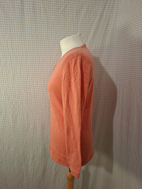 Pull corail Damart - Taille L - 40