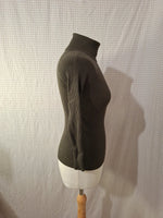 Pull col roulé kaki Vintage Dressing - Taille XS - 34