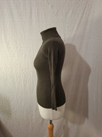Pull col roulé kaki Vintage Dressing - Taille XS - 34
