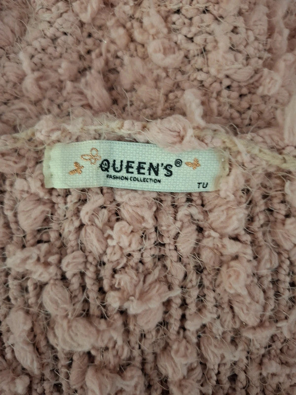 Pull rose brillant Queen's - Taille L - 40
