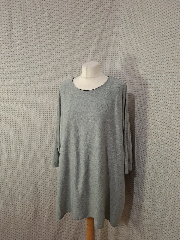 Robe grise over size Ada Gatti - Taille S - 36