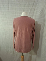 T-shirt rose manche longue Why Not - Taille L - 40