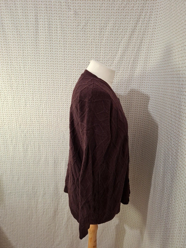 Gilet rouge bordeaux Monoprix - Taille M - 38