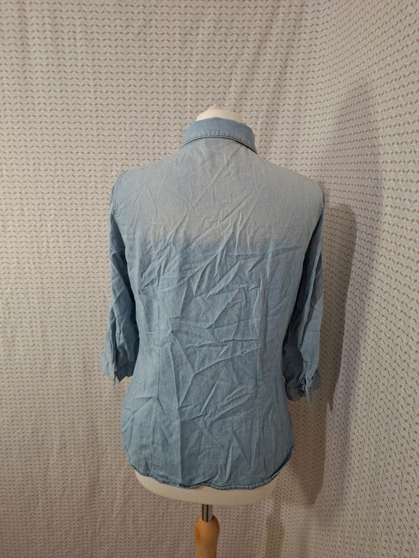 Chemisier bleu Yessica - Taille M - 38