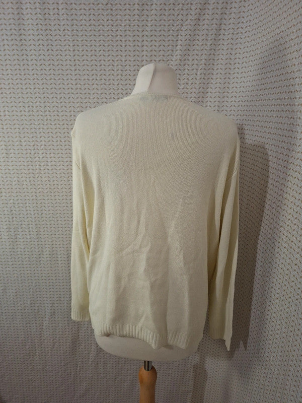Pull blanc I.Odena - Taille 2XL - 44