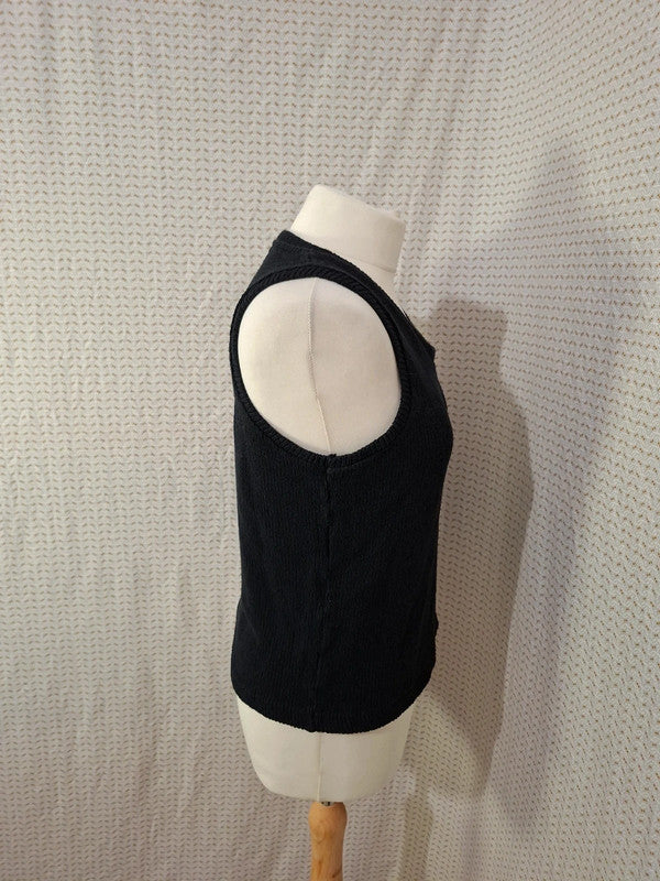 Débardeur noir Zara - Taille S - 36