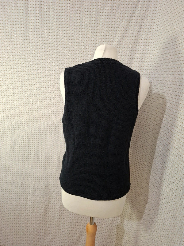 Débardeur noir Zara - Taille S - 36