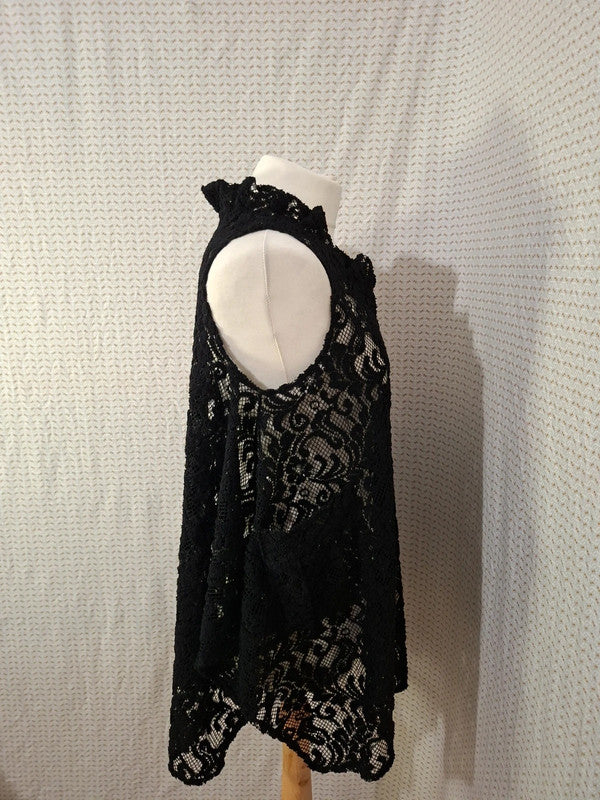 Top noir troué Molly Bracken - Taille L - 40