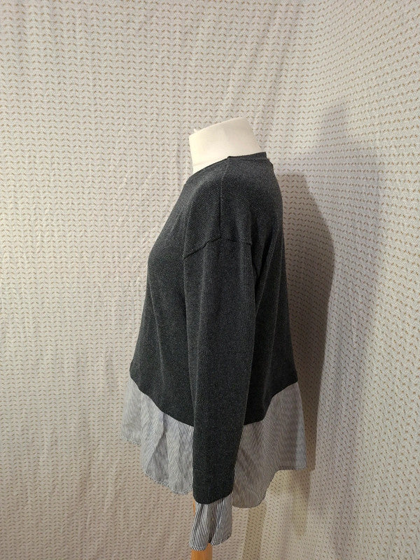 Chemisier noir Zara - Taille L - 40