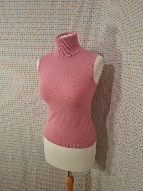 Col roulé rose Fast Mode - Taille M - 38
