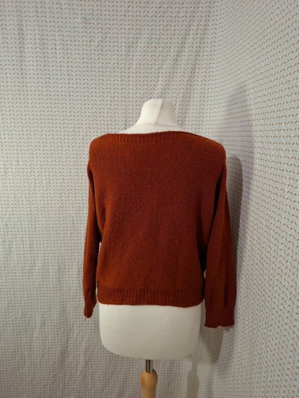 Top orange Mademoiselle-Élégance - Taille S - 36