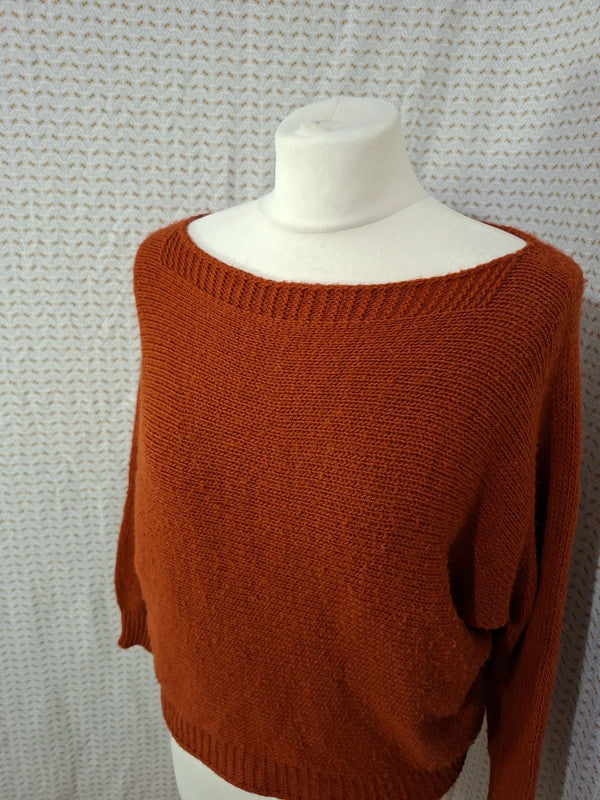 Top orange Mademoiselle-Élégance - Taille S - 36