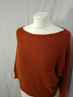 Top orange Mademoiselle-Élégance - Taille S - 36