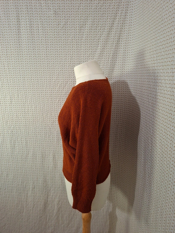Top orange Mademoiselle-Élégance - Taille S - 36