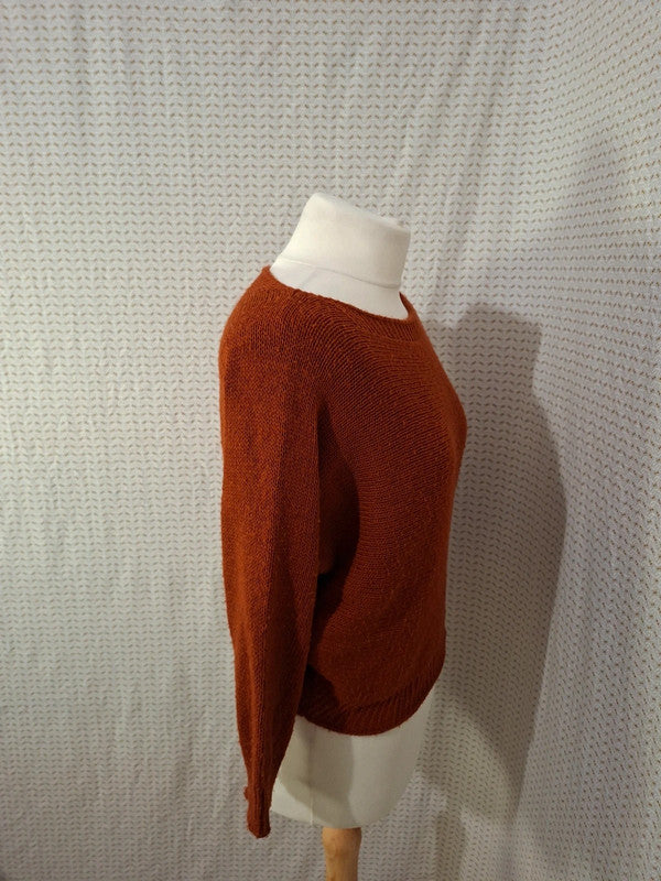 Top orange Mademoiselle-Élégance - Taille S - 36