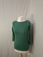 T-shirt vert manche longue Kiabi - Taille S - 36