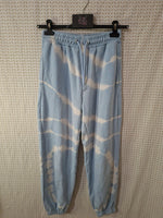 Pantalon bleu et blanc Bershka - Taille S - 36