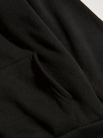 Sweat à capuche noir femme