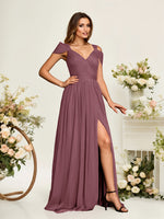 Robe longue de soirée élégante à épaules dénudées