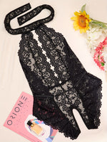 Body en dentelle florale
