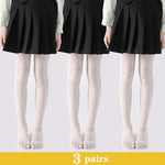 Pack of 3 Girls Heart Pattern Fishnet Tights