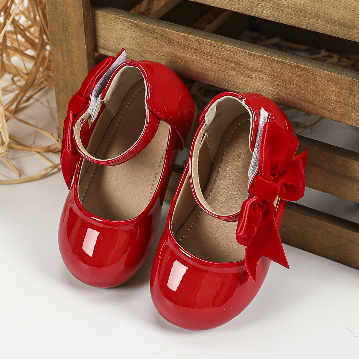 Chaussures mary jane rouge