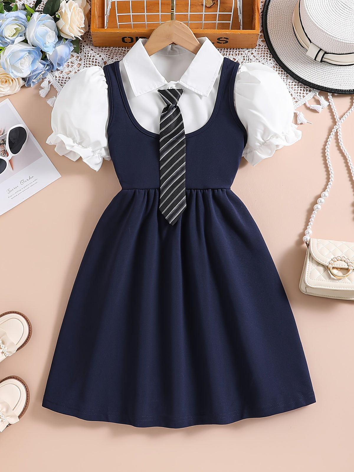 Costume preppy pour filles et adolescentes